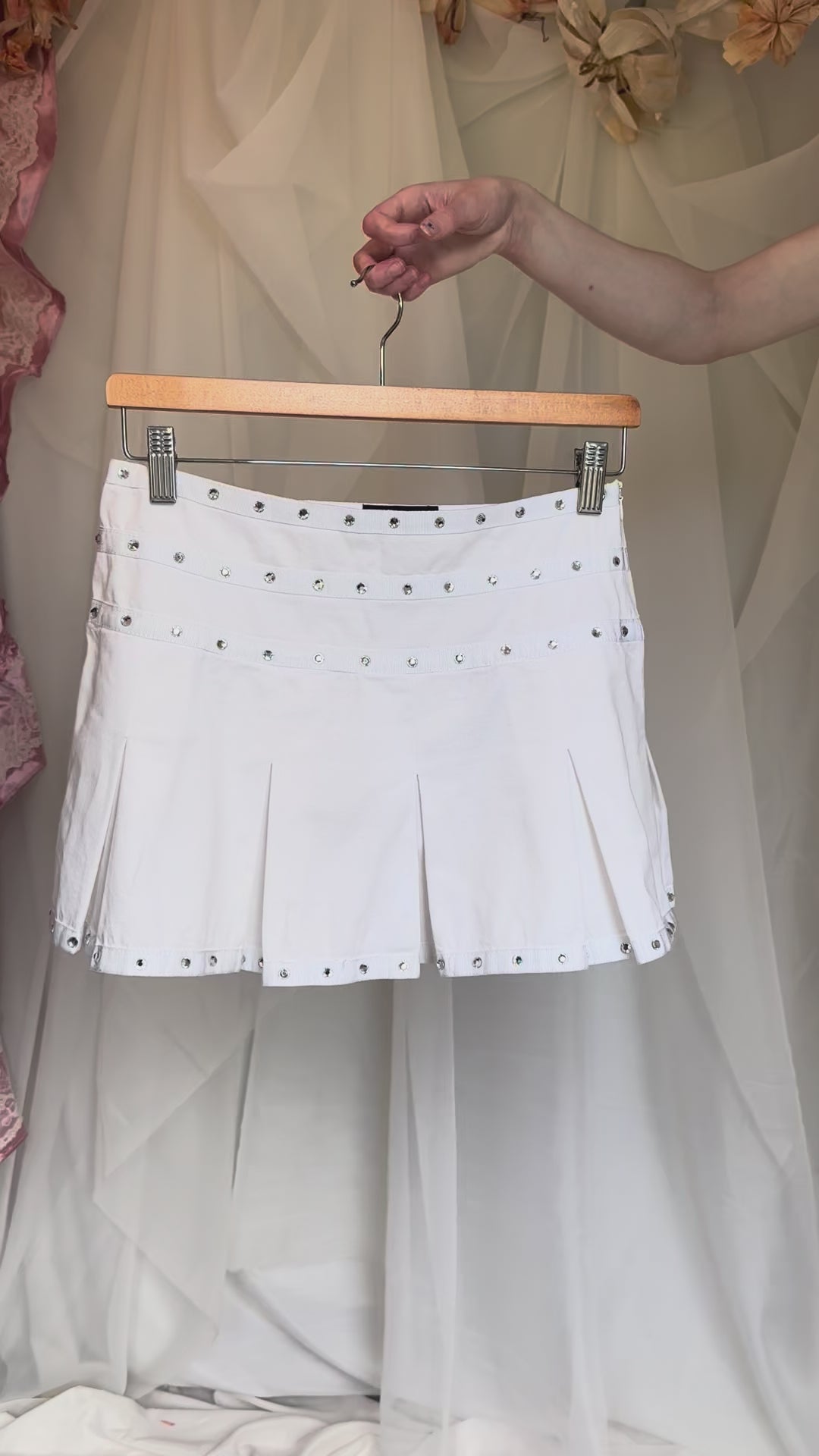 2000s Rhinestone Mini Skirt