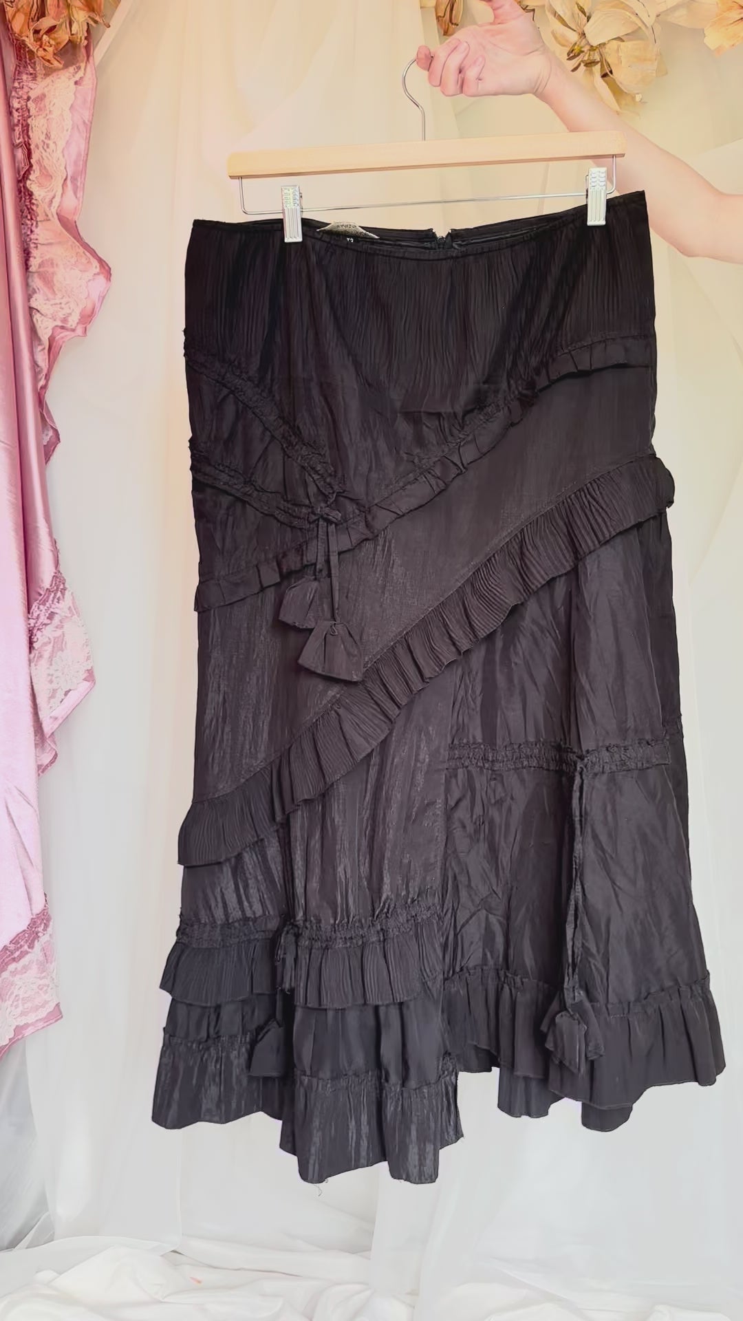 90s Tiered Maxi Skirt