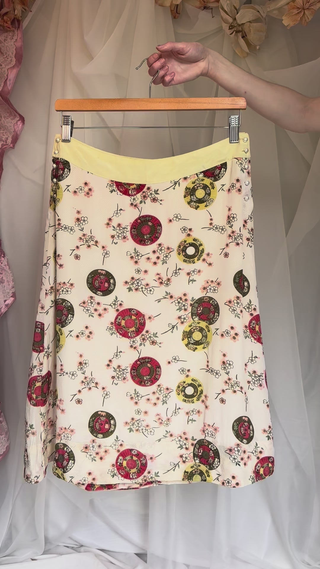 90s Paisley Midi Skirt